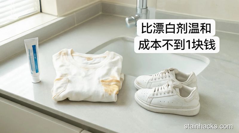 洁净生活家 牙膏去除白衣服黄渍,比漂白剂更温和的小白鞋也能用