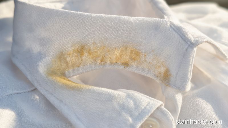 洁净生活家 衣服上有陈旧的汗渍黄圈怎么洗？彻底瓦解顽固皮脂发黄教程