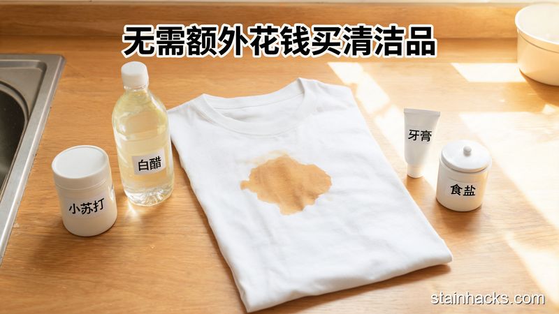 洁净生活家 白 T 恤领口油渍怎么洗？3 个家常方法轻松去黄去油