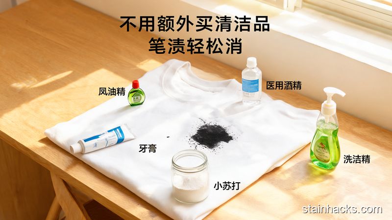洁净生活家 墨水笔迹沾到衣服上怎么办？5 种笔渍去除方法实测