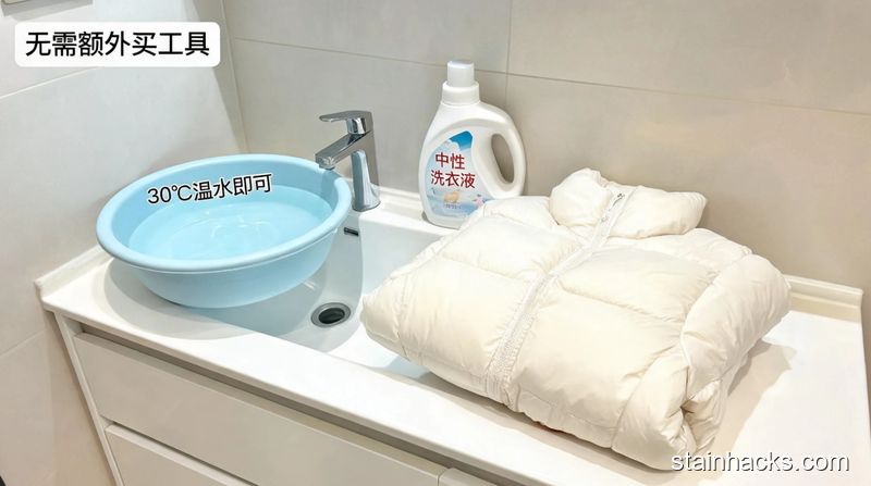 洁净生活家 羽绒服在家怎么洗才不结块？手洗机洗完整步骤指南