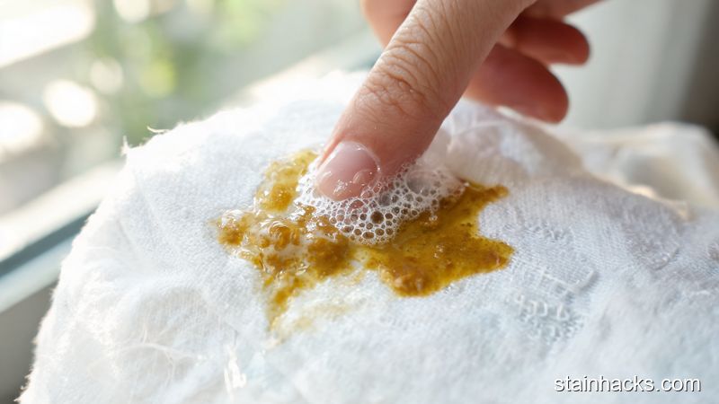 衣服沾了咖喱渍怎么洗？顽固黄色素彻底溶解的清洗步骤,实测有效