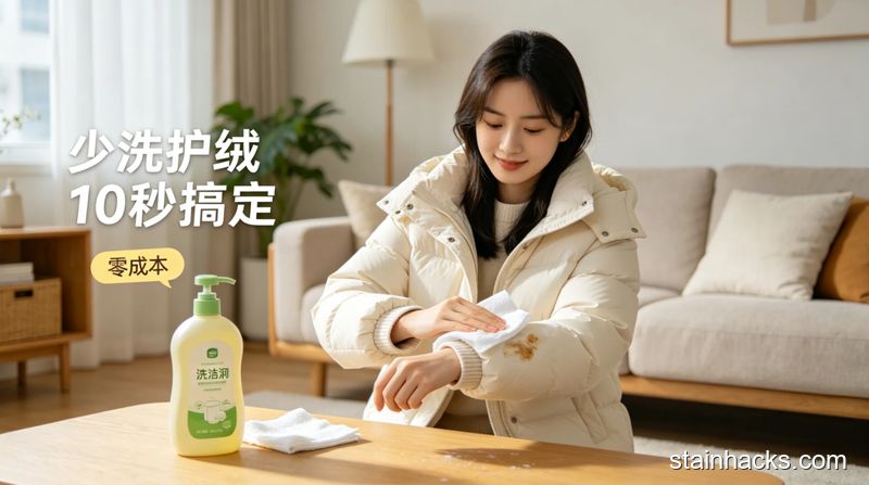 洁净生活家 羽绒衣物面料保养技巧 顽固污渍清洗发黄修复一步到位