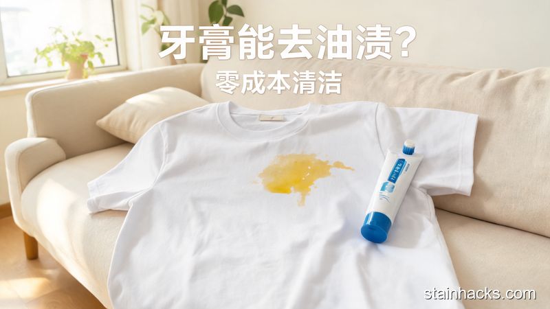 洁净生活家 牙膏能去除衣服上的油渍吗？局部去油的正确操作
