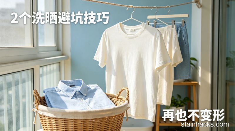 纯棉衣服领口变形怎么修复？晾晒与洗涤的注意事项