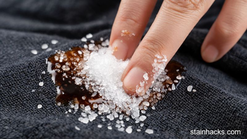 白糖揉搓去除顽固酱油印的妙招